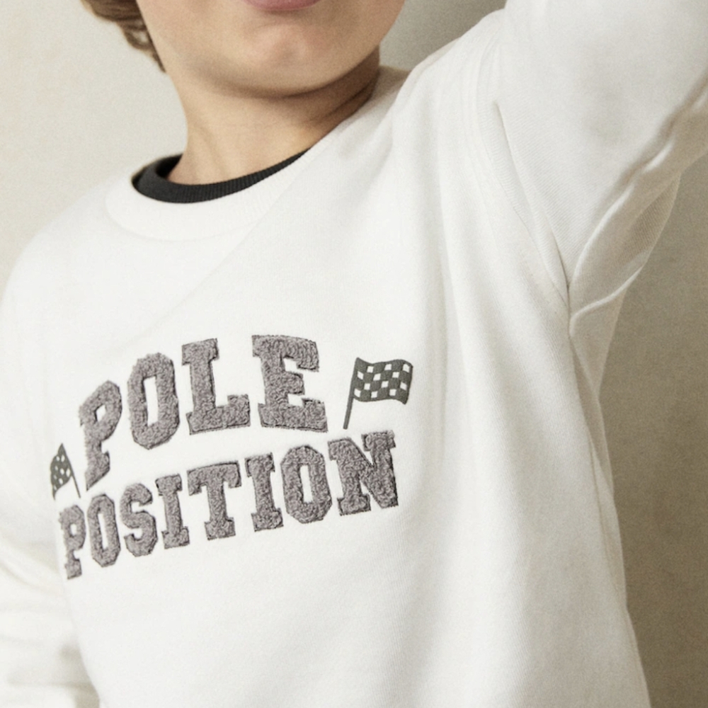 Mango Kids Pole Position Cotton Sweatshirt